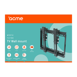 Acme Wall Mount, MTST12, Tilt, 17-43 ", Maximum weight (capacity) 20 kg, Black, VESA 100x100, 200x100, 200x200 mm