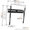 Vogels | Wall mount | MA3010-A1 | Tilt | 32-55 " | Maximum weight (capacity) 40 kg | Black