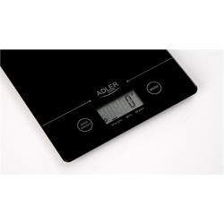 Adler Kitchen scales Adler AD 3138  Maximum weight (capacity) 5 kg, Graduation 1 g, Display type LCD, Black | AD 3138 b