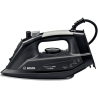 Iron Bosch TDA102411C Black, 2400 W, With cord, Continuous steam 35 g/min, Steam boost performance 140 g/min, Auto power off, Anti-drip function, Anti-scale system, Vertical steam function, Water tank capacity 300 ml