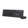 Gembird | Keyboard and mouse | KBS-W-01 | Keyboard and Mouse Set | Wireless | Mouse included | Batteries included | US | Black | 390 g | Numeric keypad