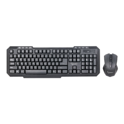 Gembird | Desktop Set | KBS-WM-02 | Keyboard and Mouse Set | Wireless | Mouse included | US | Black | USB | US | 450 g | Numeric keypad | Wireless connection