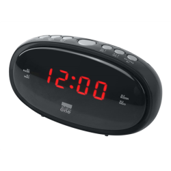 New-One | CR100 | Alarm function | Black | Clock-radio