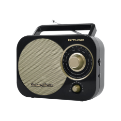 Muse Portable radio M-055RB AUX in Black/Gold