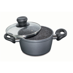 Stoneline | Cooking pot | 7451 | 1.5 L | die-cast aluminium | Grey | Lid included