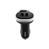 Acme Car charger CH106 2 x USB Type-A, Black, 5 V, 15.5 W, 3.1 A, Rolling micro USB cable