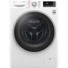 LG Washing machine with dryer F4J7TH1W Front loading, Washing capacity 8 kg, Drying capacity 5 kg, 1400 RPM, Direct drive, A, Depth 60 cm, Width 60 cm, White, Steam function, Display, LCD, Drying system
