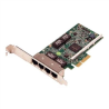 Dell Broadcom 5719 Quad Port 1 Gigabit Network Interface Card Low Profile, Cuskit PCI Express
