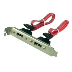 Logilink CS0006 Adapter with slot bracket 2-Port, SATA, e-SATA, 0.5 m | CS0006 0.5m