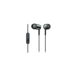 Sony MDR-EX155APB Wired, In-ear, Microphone, 3.5 mm, Black | MDREX155APB.AE