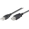 Goobay | USB 2.0 Hi-Speed extension cable | USB-A to USB-A USB 2.0 male (type A) | USB 2.0 female (type A)