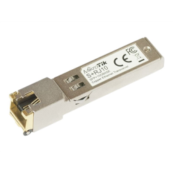 MikroTik | S+RJ10 | SFP+ | Copper | RJ-45 | 10/100/1000/10000 Mbit/s | Maximum transfer distance 200 m | COMPATIBLE ONLY WITH ACTIVE COOLING SWITCHES (DISCONNECTS WITH PASSIVE COOLING SWITCHES) | -20 to +60C