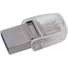 Kingston DataTraveler microDuo 3C 64 GB, USB 3.1, Transparent/Metal