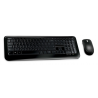 Microsoft Keyboard and mouse 850 with AES PY9-00015 Wireless, Mouse included, Batteries included, EN/RU, Wireless connection, EN, Numeric keypad, USB, Black