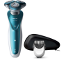 Philips Shaver S7370/41 Wet use, Rechargeable, Charging time 1 h, Lithium-ion, Battery, Number of shaver heads/blades 3, Blue