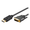 Goobay 51961 DisplayPort/DVI-D adapter cable 1.2, gold-plated, 2m Goobay | DP to DVI-D