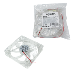 Logilink Fan 120*120*25, acryl,  with 4 LED´s | FAN104