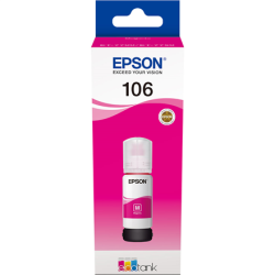 Epson Ecotank 106 Ink Bottle, Magenta | C13T00R340