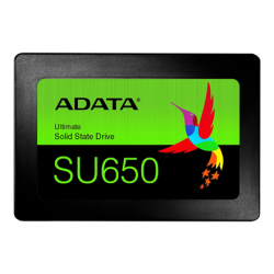 ADATA Ultimate SU650 ASU650SS-240GT-R 240 GB SSD form factor 2.5” SSD interface SATA Write speed 450 MB/s Read speed 520 MB/s