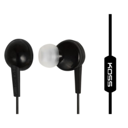 Koss Headphones KEB6iK Wired, In-ear, Microphone, 3.5 mm, Black | 194762
