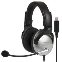 Koss Gaming headphones SB45 USB Wired, On-Ear, Microphone, USB Type-A, Noice canceling, Silver/Black | 195752
