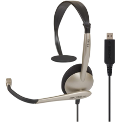 Koss Headphones CS95 USB Wired, On-Ear, Microphone, USB Type-A, Black/Gold | 195512