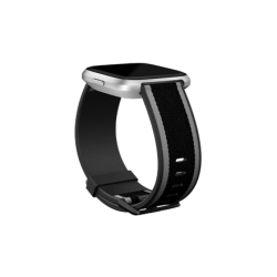 Fitbit  Versa-Lite Woven Hybrid Band, small, black/gray | FB166WBBKGYS