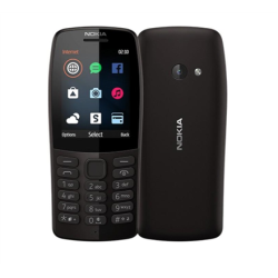 Nokia 210 Black, 2.4 ", TFT, 240 x 320 pixels, 16 MB, Dual SIM, Bluetooth, 3.0, USB version microUSB, Main camera 0.3 MP, 1020 mAh | MT_210DS black