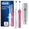 Oral-B Toothbrush Smart 5 5950 For adults, Rechargeable, Teeth brushing modes 5, Number of brush heads included 2, White/Pink
