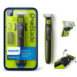 Philips Shaver OneBlade QP2520/20 Cordless, Charging time 8 h, Operating time 45 min, Wet use, NiMH, Number of shaver heads/blades 1, Grey/Green