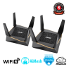 AX6100 trijų juostų WiFi 6 (802.11ax) žaidimų maršrutizatorius ASUS RT-AX92U | 2 vnt. | Gear Accelerator teikia pirmenybę žaidimų duomenų srautui | Palaiko AiMesh Whole Home Mesh WiFi |  Nemokamas AiProtection Pro interneto saugumas | Wtfast žaidimų sistema | Mobile Game Boost | Adaptyvioji Qos ir DFS