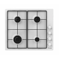 Candy Hob CHW6LWW Gas, Number of burners/cooking zones 4, Rotary knobs, White