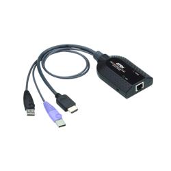 Aten USB HDMI Virtual Media KVM Adapter Cable (Support Smart Card Reader and Audio De-Embedder) | KA7188-AX