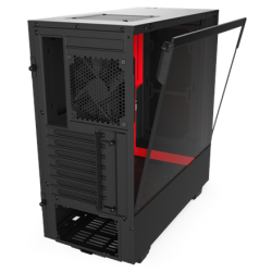 NZXT H510 Side window, Black/Red, ATX, Power supply included No | CA-H510B-BR