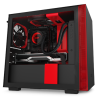 NZXT H210i Side window, Black/Red, Mini ITX, Power supply included No