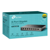 TP-LINK | Switch | TL-SG108E | Web managed | Wall mountable | 1 Gbps (RJ-45) ports quantity 8 | SFP ports quantity | Power supply type External | 36 month(s)