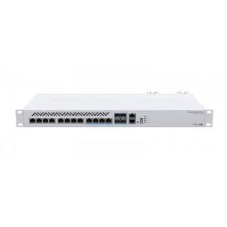 MikroTik Cloud Router Switch 312-4C+8XG-RM with RouterOS L5, 1U rackmount Enclosure | CRS312-4C+8XG-RM