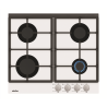 Simfer Hob H6.401.HGSBB Gas on glass, Number of burners/cooking zones 4, Rotary painted inox knobs, White