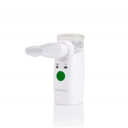 Medisana | High efficiency through innovative micro-membrane nebulisation (mesh technology) with ultrafine droplets. Automatically switches off when the tank is empty. Particularly effective through high respirable proportion. | Ultrasonic Inhalator, Mini | IN 525 | 54115
