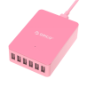 Oorico CSE-6U-EU-PK 50W 6 Port USB Smart Desktop Charger Orico