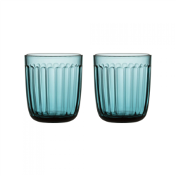 IITTALA Raami Water Glasses 6411923664332 Glass, Sea Blue, Capacity 0.26 L, 2 pc(s), Dishwasher proof
