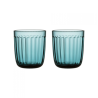 IITTALA Raami Water Glasses 6411923664332 Glass, Sea Blue, Capacity 0.26 L, 2 pc(s), Dishwasher proof