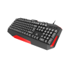 GENESIS RHOD 220 Gaming Keyboard, US Layout, Wired, Black/Red
