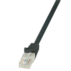 Logilink Patch Cable CP1013U Cat 5E, U/UTP, Black, 0.25 m