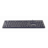 Gembird "Chocolate" Keyboard KB-MCH-03-RU Standard, Wired, RU, Black