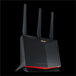 Asus Router RT-AX86U 802.11ax, 10/100/1000 Mbit/s, Ethernet LAN (RJ-45) ports 4, Antenna type 3xExternal, USB 3.2 x 2 | 90IG05F1-MO3G10 | Asus Promo! Įsigyk ir gauk 45 EUR Gamesplanet kuponą!