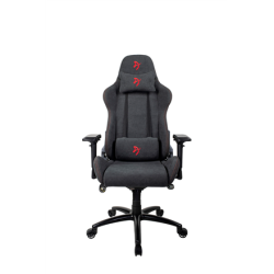 Arozzi Gaming Chair, Verona Signature Soft Fabric, Black/Red Logo | VERONA-SIG-SFB-RD
