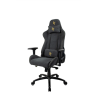 Arozzi Gaming Chair, Verona Signature Soft Fabric, Black/Golden Logo