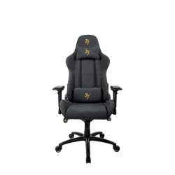 Arozzi Gaming Chair, Verona Signature Soft Fabric, Black/Golden Logo | VERONA-SIG-SFB-GD