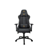 Arozzi Gaming Chair, Verona Signature Soft Fabric, Black/Golden Logo